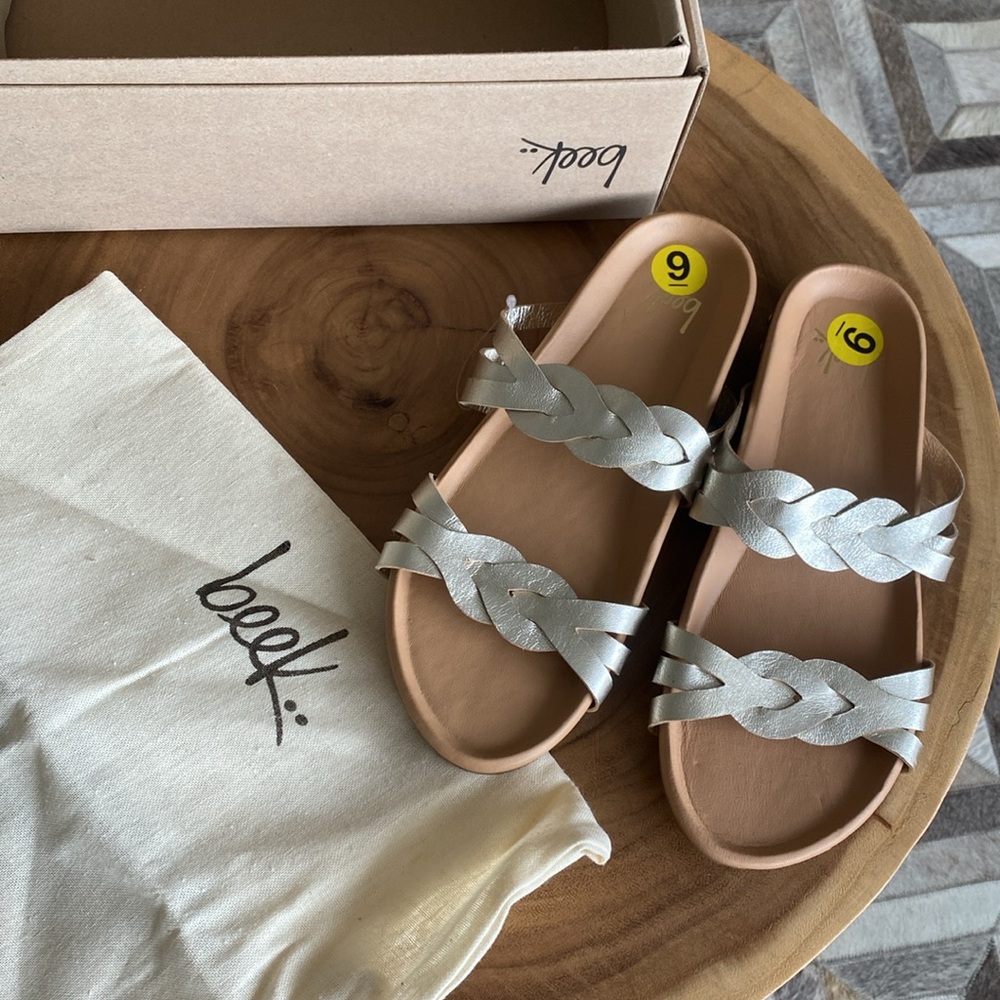 🆕 Anthropologie X Beek motmot Leather Sandals with Braided Straps
